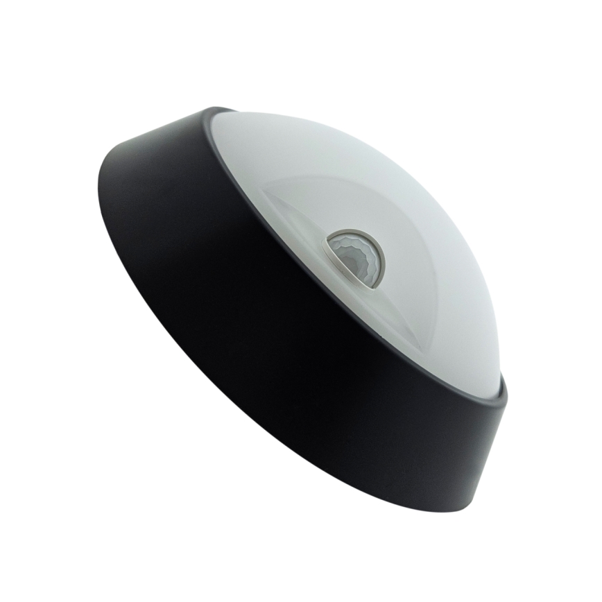 LED димируема външна стенна лампа с датчик за движение LED/15/18/20W/230V 3000K/4000K/6500K IP65 черна/бяла