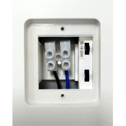 LED димируема външна стенна лампа с датчик за движение LED/15/18/20W/230V 3000K/4000K/6500K IP65 черна/бяла