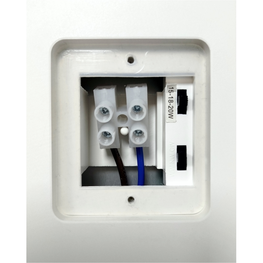 LED димируема външна стенна лампа с датчик за движение LED/15/18/20W/230V 3000K/4000K/6500K IP65 черна/бяла