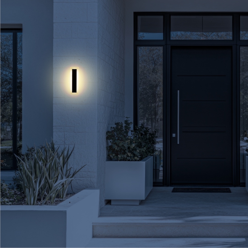 LED външно стенно осветително тяло WOW LED/10W/230V 3000/4000/6500K 30 см IP54 черно