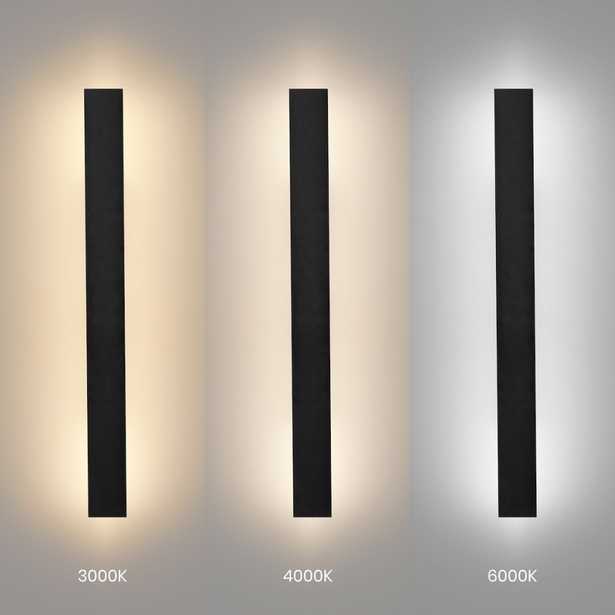 LED външно стенно осветително тяло WOW LED/11W/230V 3000/4000/6000K 60 cm IP54 черно
