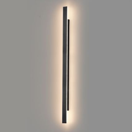 LED външна стенна лампа WOW LED/20W/230V 3000/4000/6000K 120 см IP54 черна