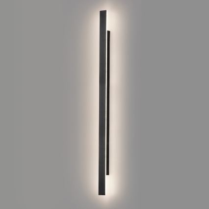LED външна стенна лампа WOW LED/20W/230V 3000/4000/6000K 120 см IP54 черна