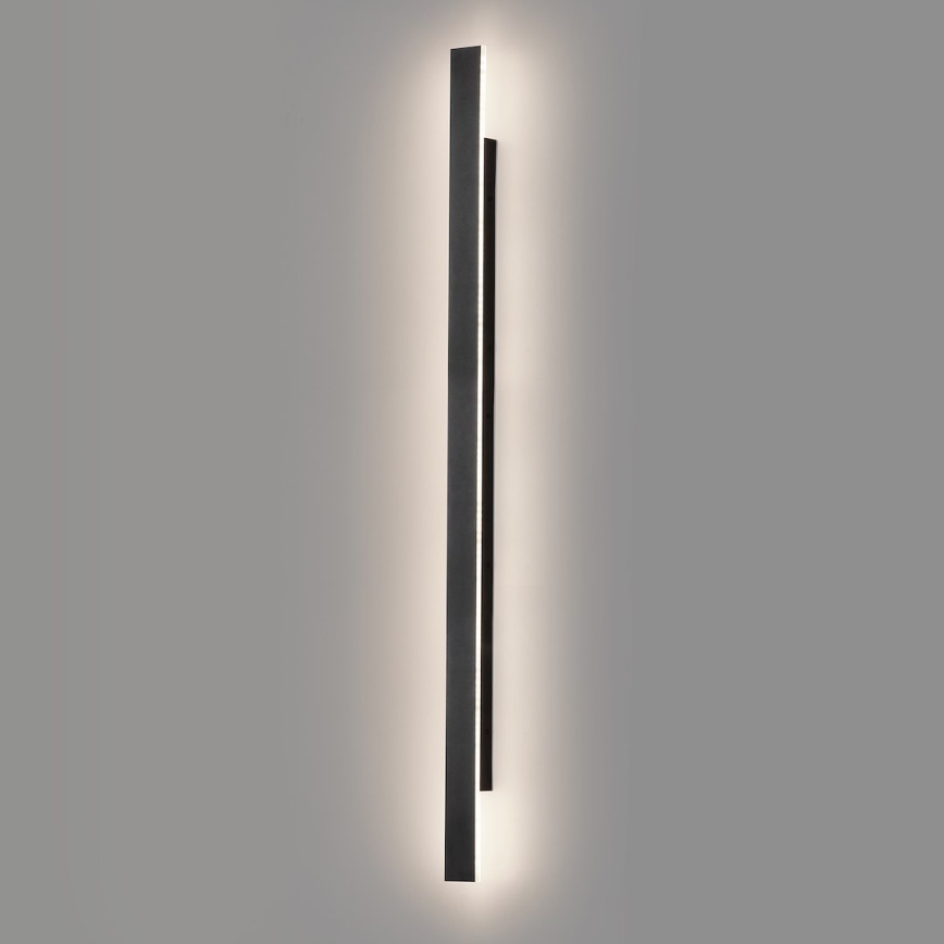 LED външна стенна лампа WOW LED/20W/230V 3000/4000/6000K 120 см IP54 черна