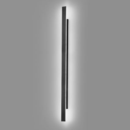 LED външна стенна лампа WOW LED/20W/230V 3000/4000/6000K 120 см IP54 черна