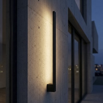 LED външно стенно осветително тяло YALTE LED/9W/230V 3000/4000/6500K 61,5 cm IP54 черно