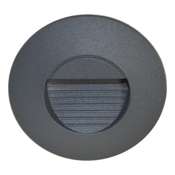 LED външно стълбищно осветително тяло UGRA LED/2W/230V 4000K IP54 антрацит