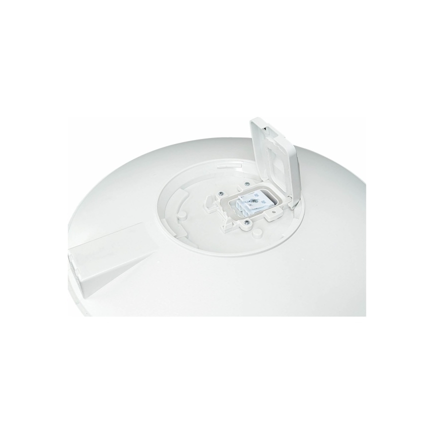 LED външно таванно осветително тяло със сензор VISTA LED/15W/230V Ø 26 cm IP54 бяло