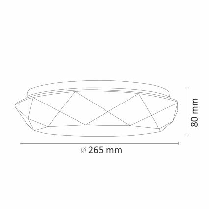 LED За баня Лампа за таван GALAXY LED/12W/230V IP44