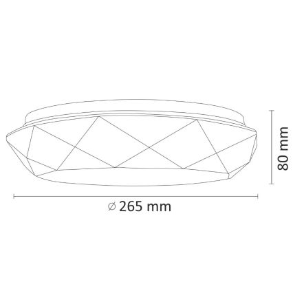 LED За баня Лампа за таван SELINA LED/12W/230V IP44