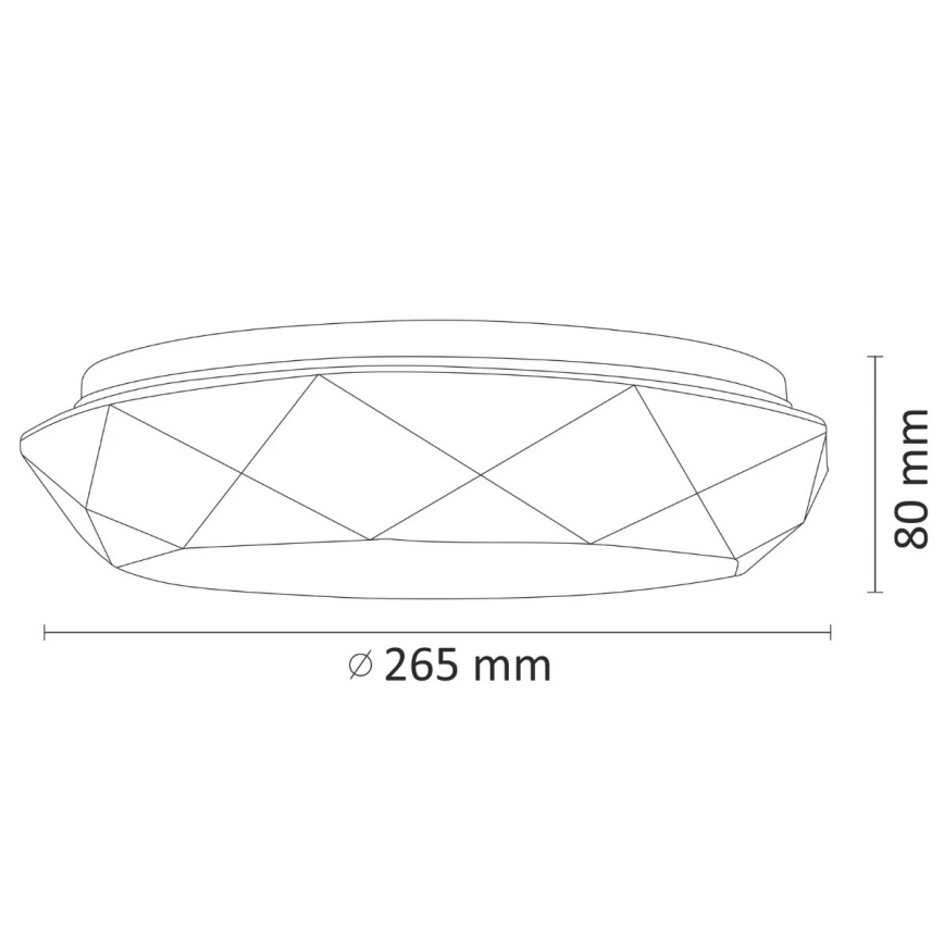 LED За баня Лампа за таван SELINA LED/12W/230V IP44