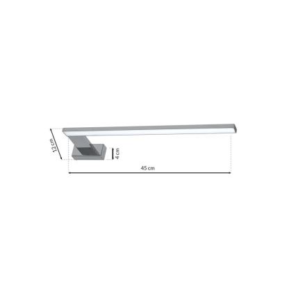 LED За баня Стенна лампа SHINE 1xLED/11W/230V IP44