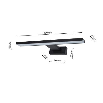 LED За баня Стенна лампа SHINE 1xLED/7W/230V IP44