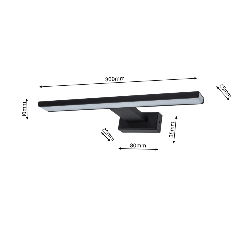 LED За баня Стенна лампа SHINE 1xLED/7W/230V IP44