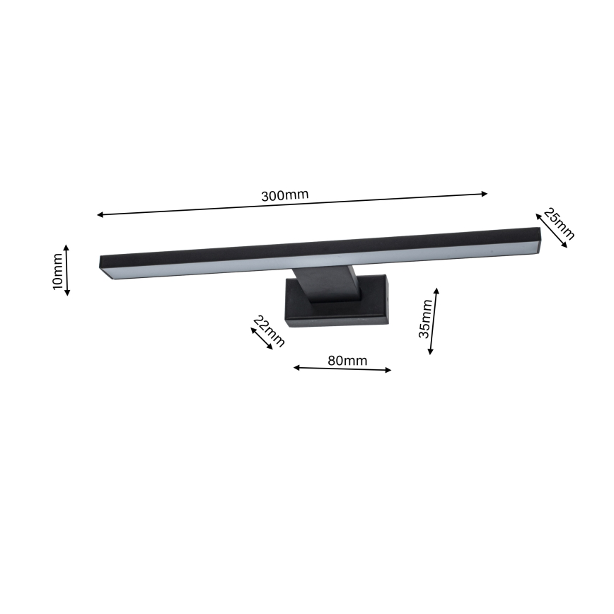 LED За баня Стенна лампа SHINE 1xLED/7W/230V IP44
