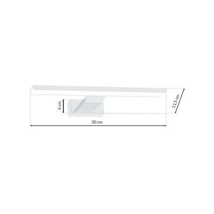 LED За баня Стенна лампа SHINE 1xLED/7W/230V IP44