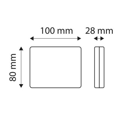 LED Задна лампа за кола SINGLE LED/1W/12V IP67 сребриста