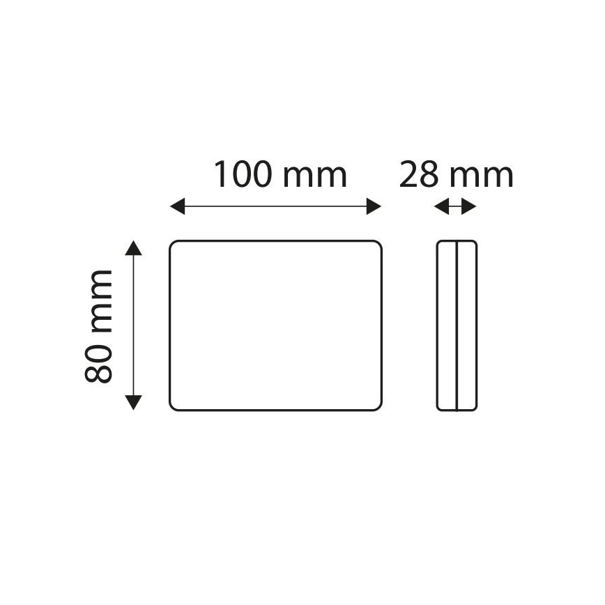 LED Задна лампа за кола SINGLE LED/1W/12V IP67 сребриста