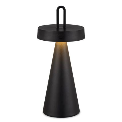 LED димируема външна презареждаема сензорна настолна лампа HALO LED/1,5W/3,7V 3000 mAh IP44 черна