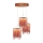 LED Кабелен полилей CASCATA COPPER  3xLED / 54W / 230V