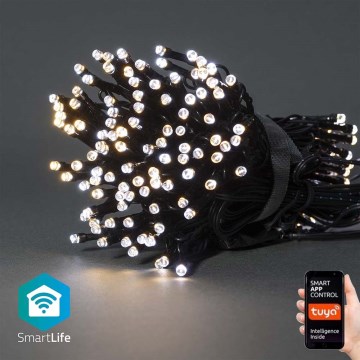 LED Коледен гирлянд 100xLED/8 функции 15m IP65 Wi-Fi Tuya