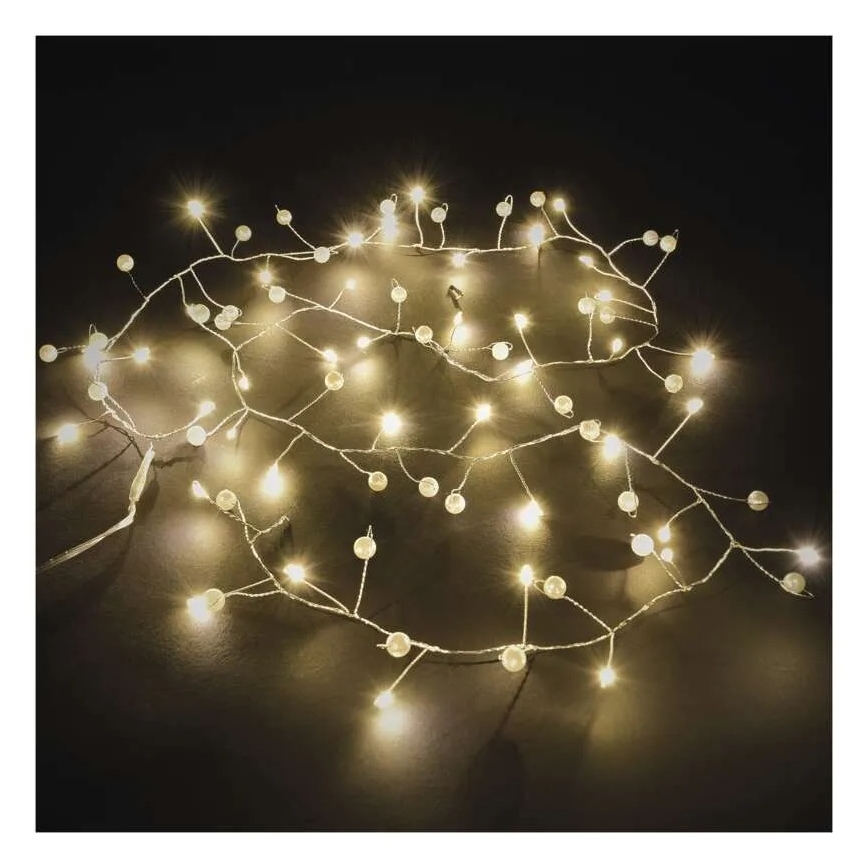 LED коледен гирлянд 40xLED/3xAA 1,5 m, топла бяла светлина