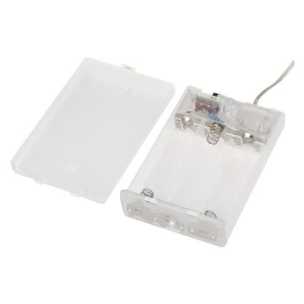 LED коледен гирлянд 40xLED/3xAA 1,5 m, топла бяла светлина