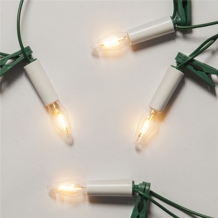 LED коледна гирлянда FELICIA FILAMENT 16xLED 13,5m топла бяла, Произведено в Чехия