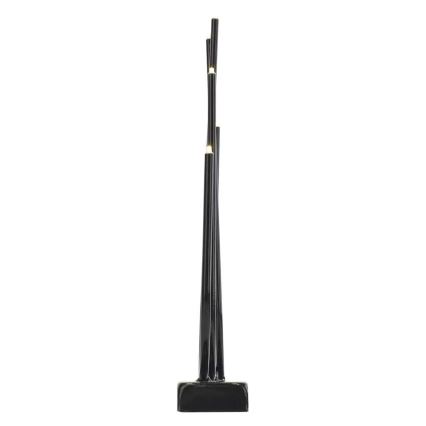 LED Коледен свещник 6xLED/2xAA черен