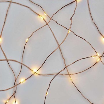 LED коледен външен гирлянд 100xLED/15m IP44 топло бяло
