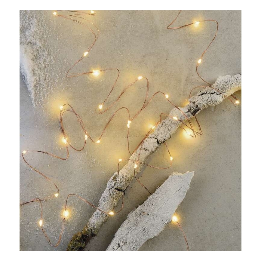 LED коледен външен гирлянд 100xLED/15m IP44 топло бяло