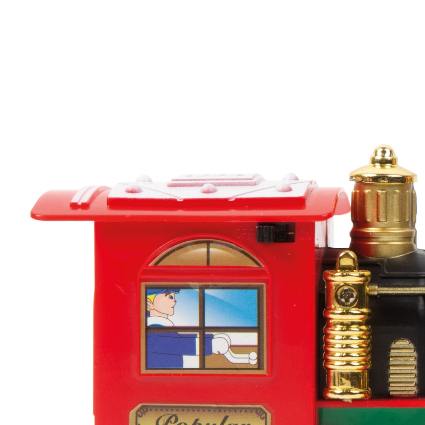 LED Коледна декорация 10xLED/4xAA влакче