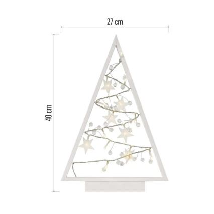 LED Коледна декорация 15xLED/2xAA елха
