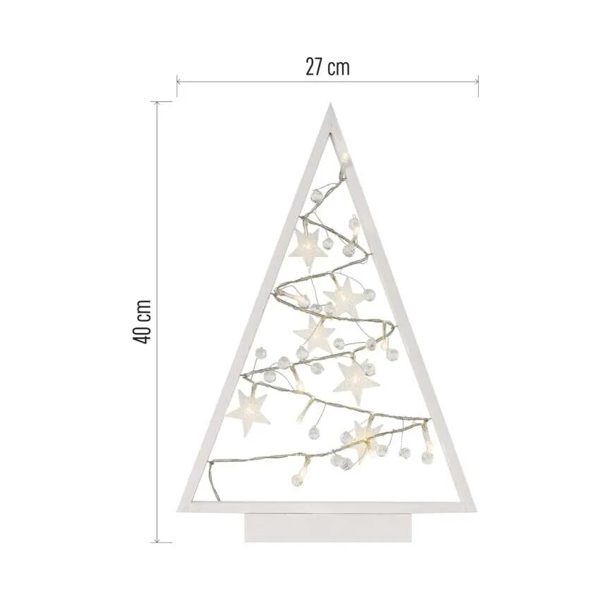 LED Коледна декорация 15xLED/2xAA елха