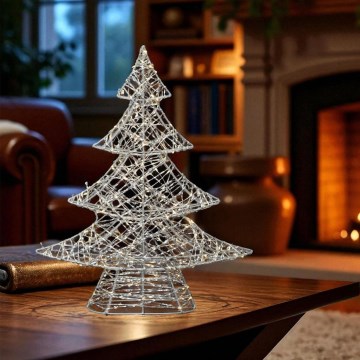 LED коледна декорация 160xLED/230V 45 cm елхичка топло бяло