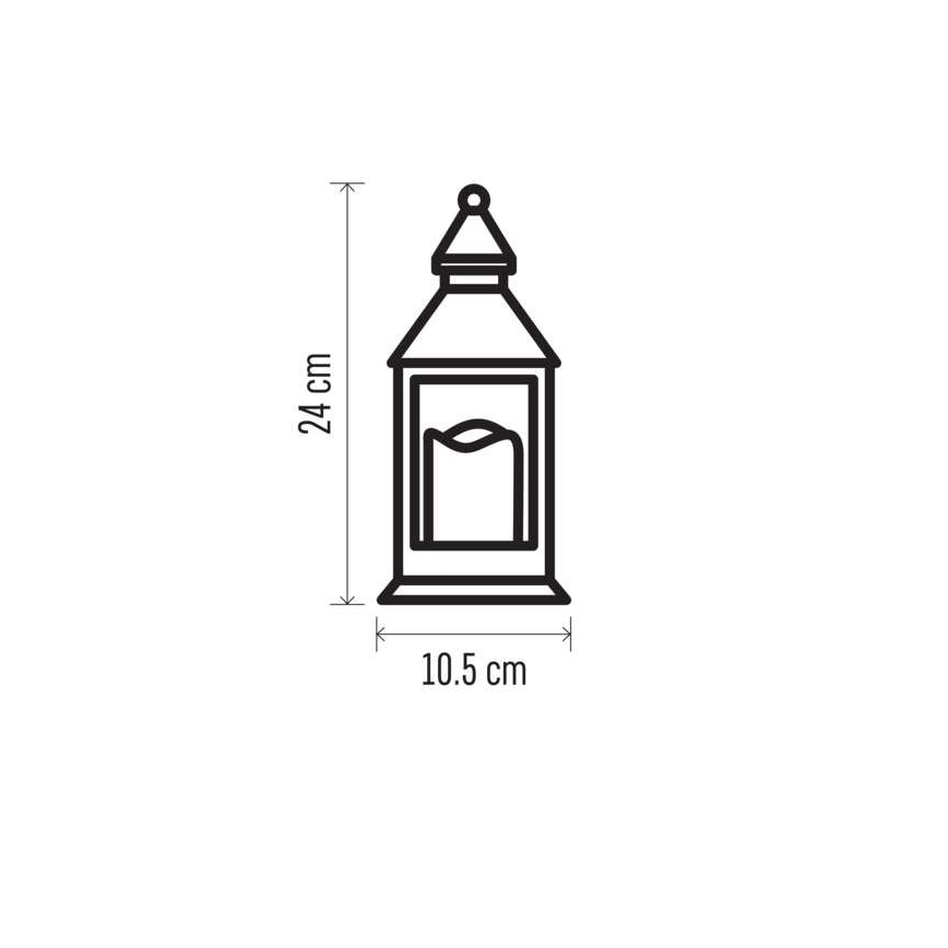 LED Коледна декорация 1xLED/3xAAA бяла
