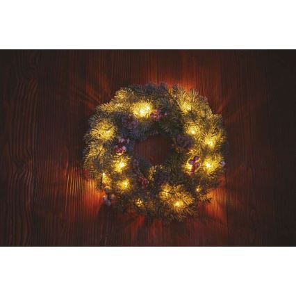 LED Коледна декорация 20xLED/2xAA ⌀ 38см