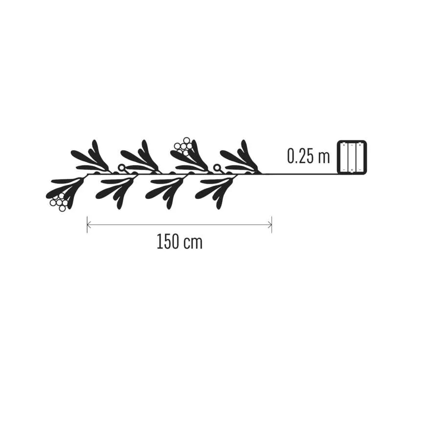 LED Коледна декорация 25xLED/3xAA