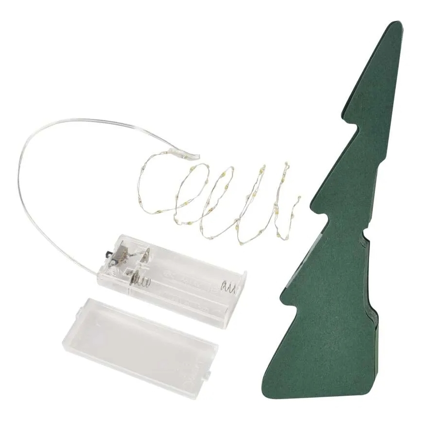 LED коледна декорация 35xLED/2xAA елха