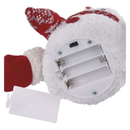 LED Коледна декорация 4xLED/3xAAA снежен човек