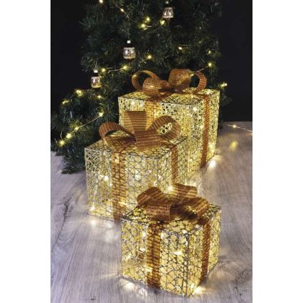 LED Коледна декорация 72xLED/1,35W/230V златиста
