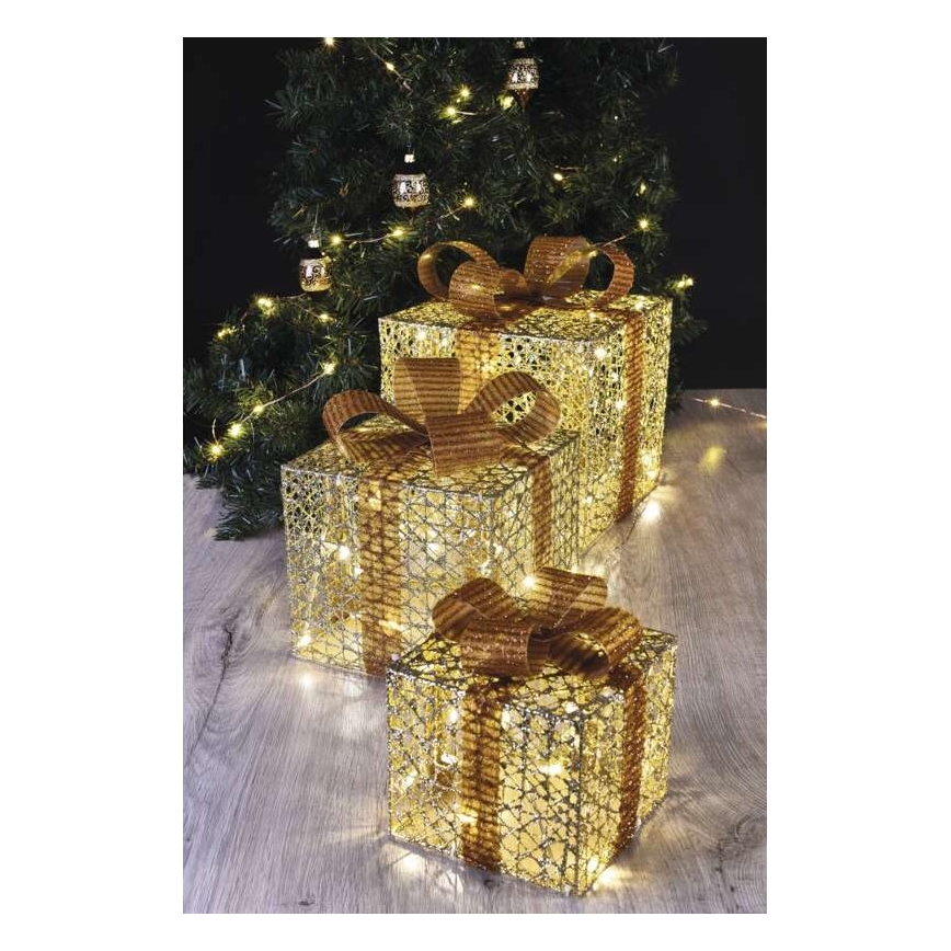 LED Коледна декорация 72xLED/1,35W/230V златиста