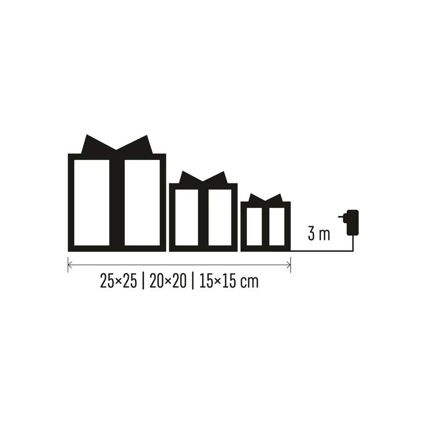 LED Коледна декорация 72xLED/1,35W/230V златиста