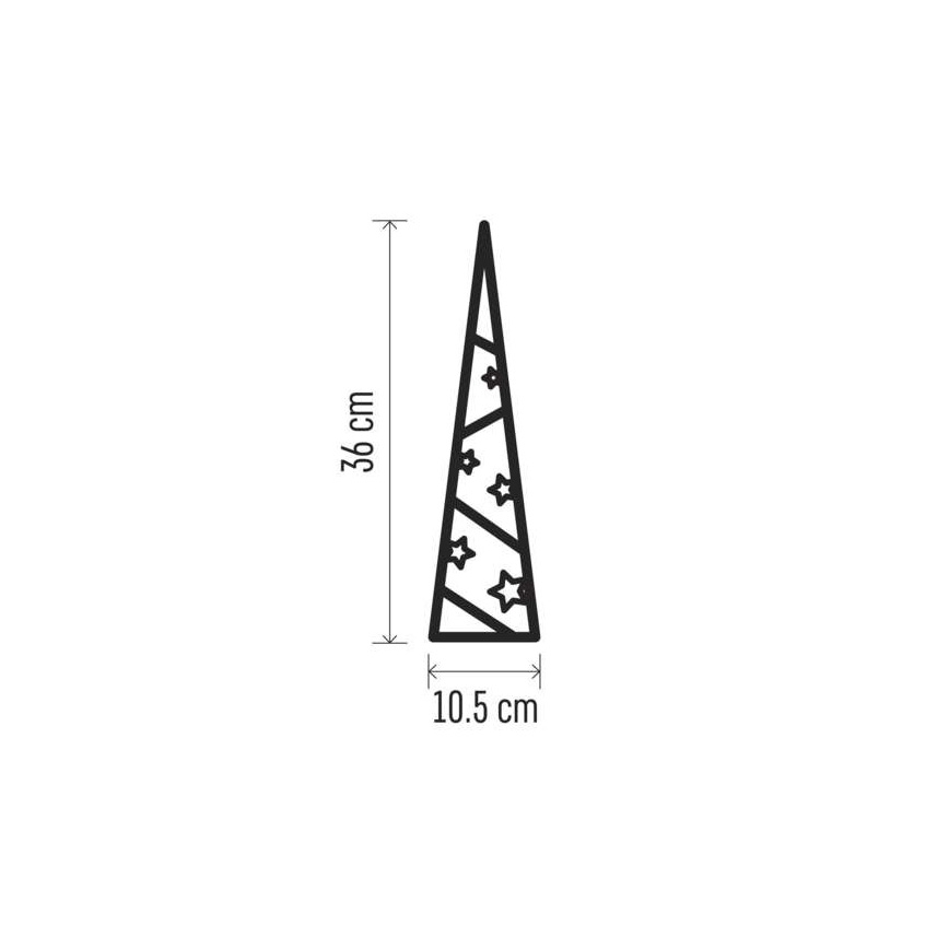 LED Коледна декорация 8xLED/2xAA