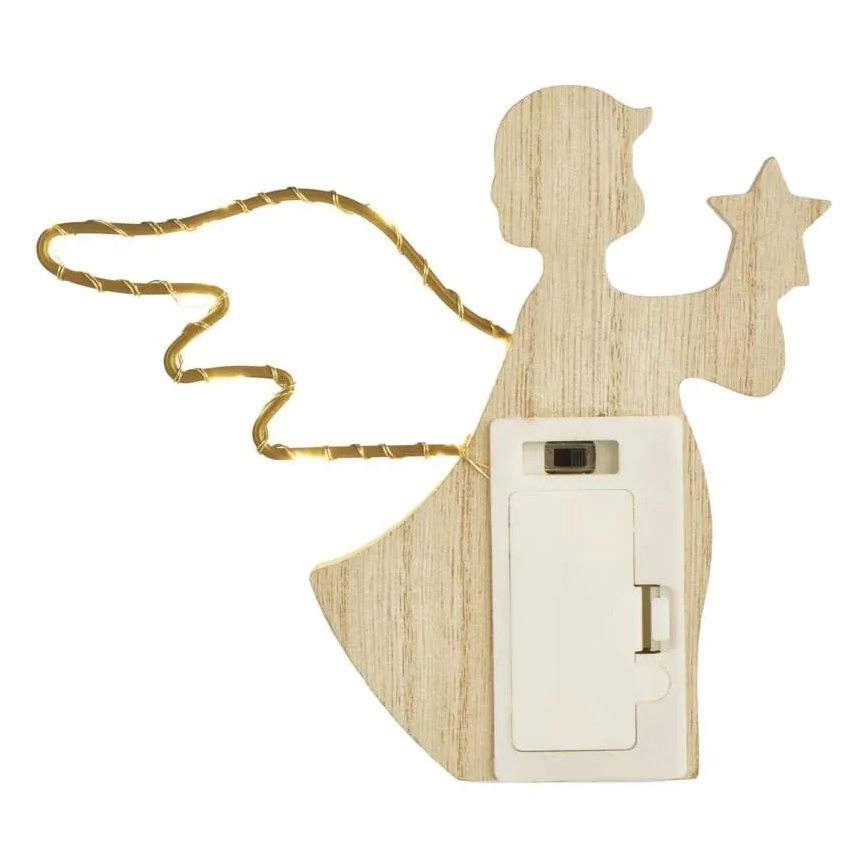 LED коледна декорация 8xLED/2xAAA ангел