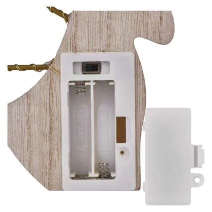 LED коледна декорация 8xLED/2xAAA ангел