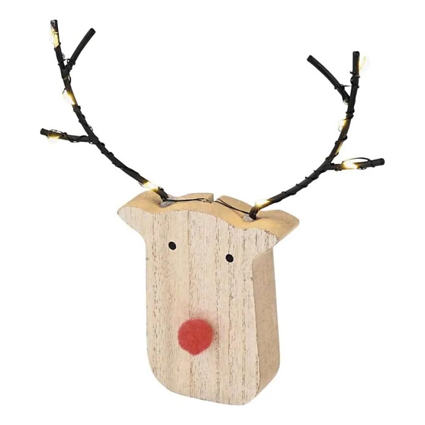 LED Коледна декорация 8xLED/2xAAA елен