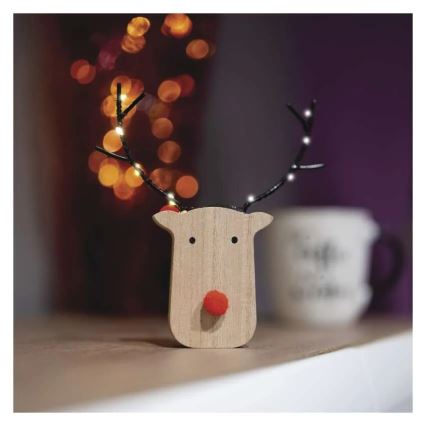 LED Коледна декорация 8xLED/2xAAA елен