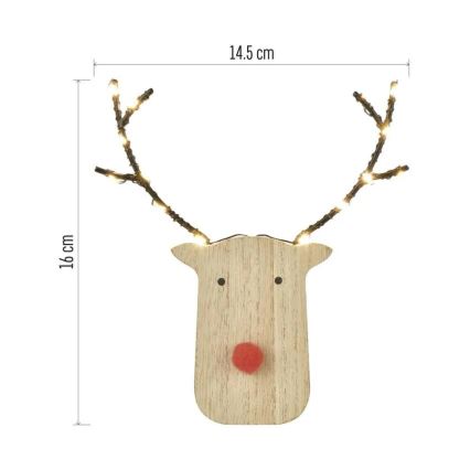 LED Коледна декорация 8xLED/2xAAA елен