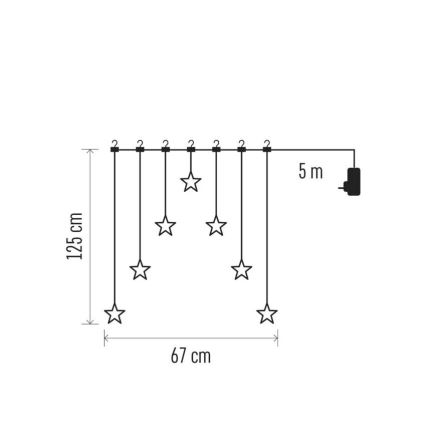 LED коледна декорация LED/0,3 W/3xAA топка Ø 12 см
